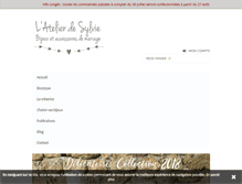 Tablet Screenshot of latelierdesylvie.com